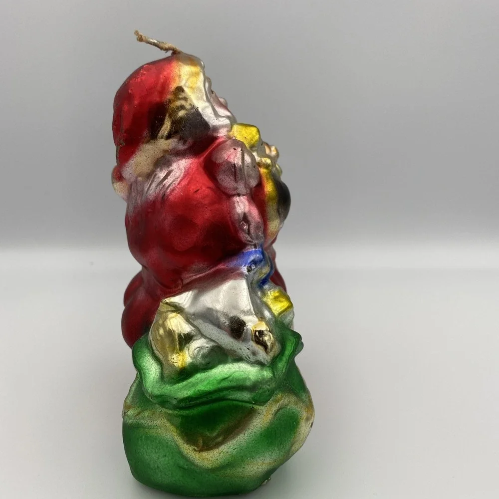 Vintage Santa Candle Made In Italy 5.5